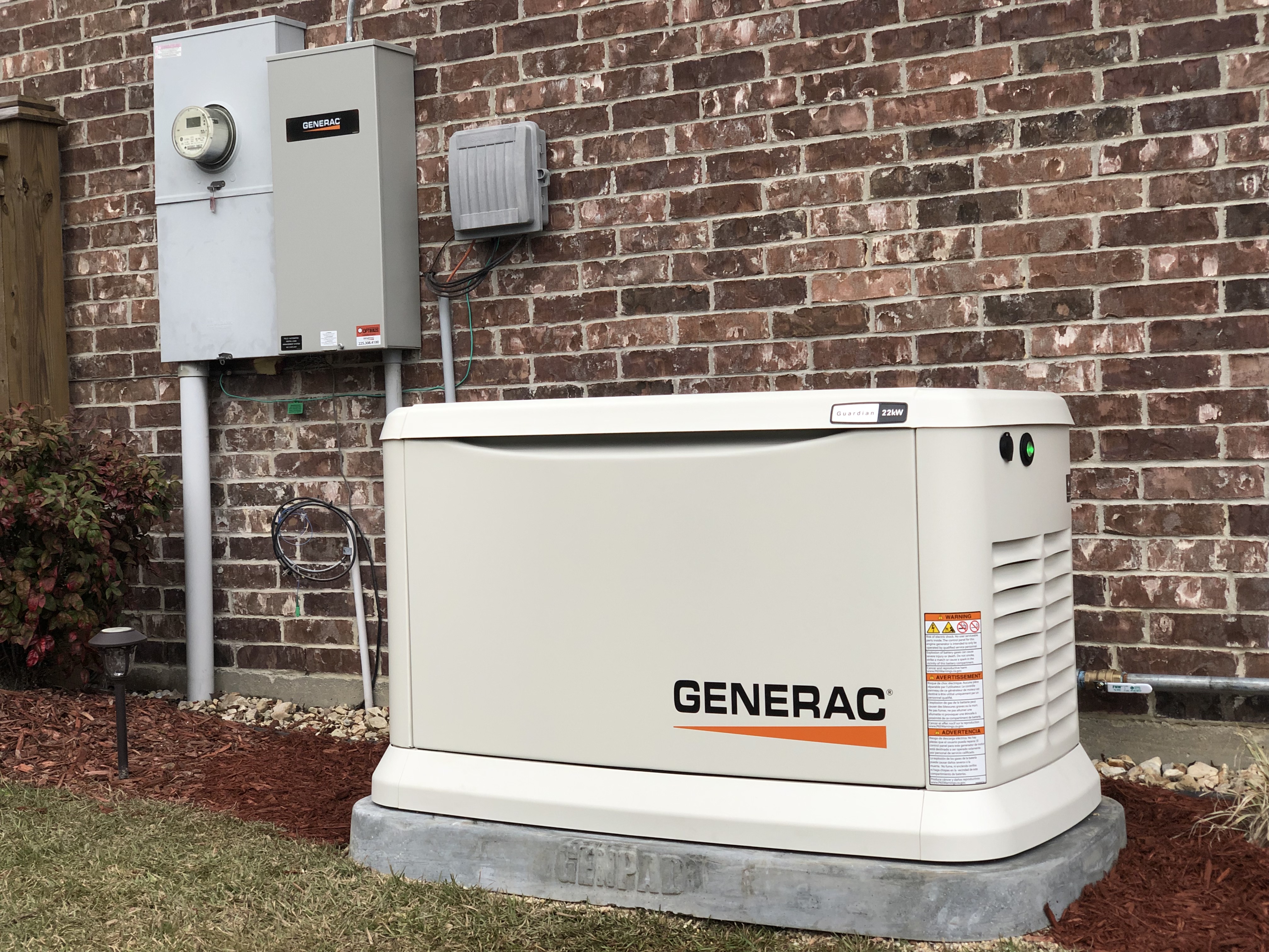 Our team did a wonderful job again, installing a 22kW GENERAC.